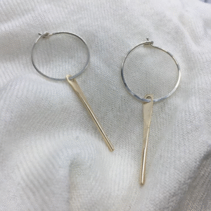Drop Hoop Earrings