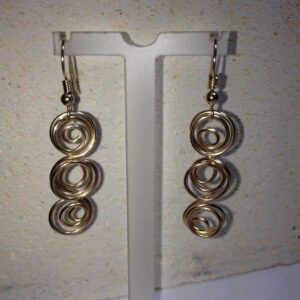 Triple Spiral Earrings
