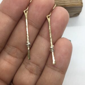 Mini Knotted Stick Earrings