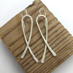 Meaningful Ribbon Earrings