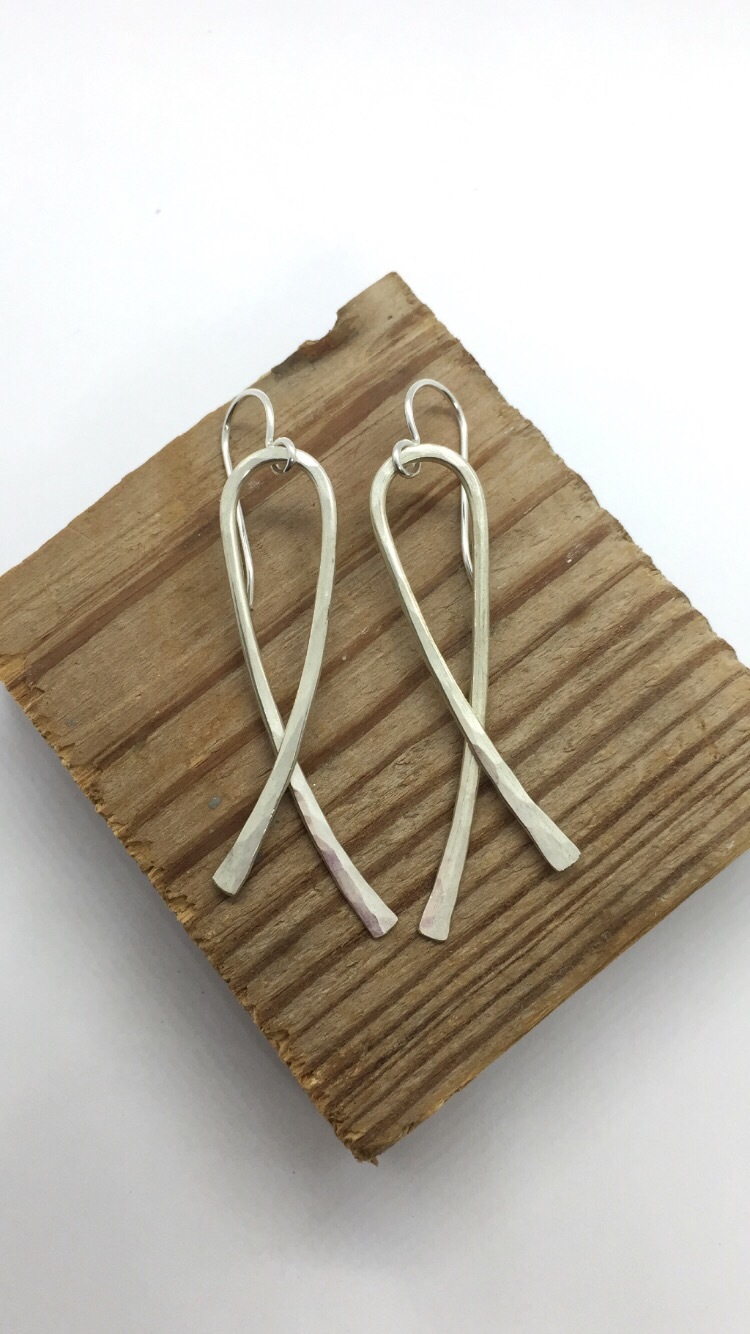 Meaningful Ribbon Earrings