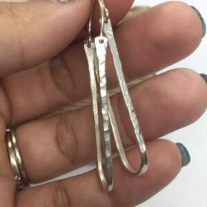 Elongated Elegant Hoops