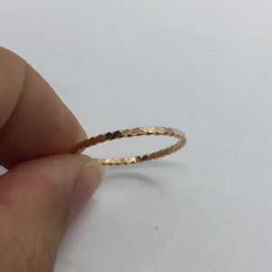 Hammered Chic Romance Ring
