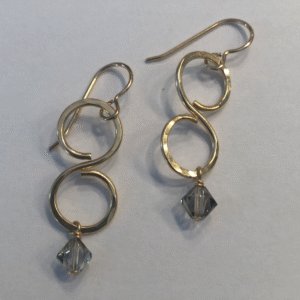 S Drop Earrings