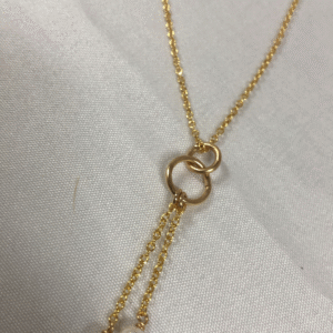 Double Drop Pearl Necklace