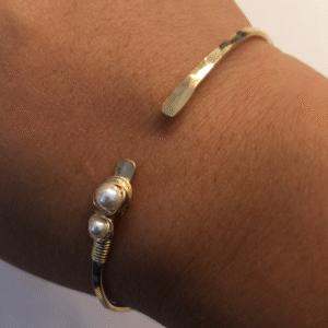 Asymmetrical Pearl Cuff