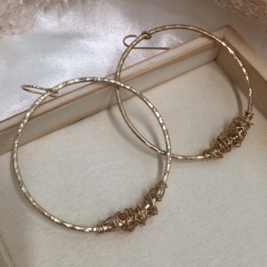 Golden Wrapped Hoops
