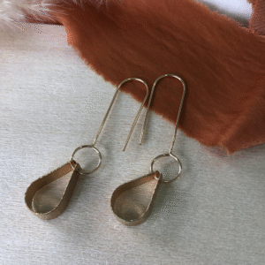 Pear D Earrings
