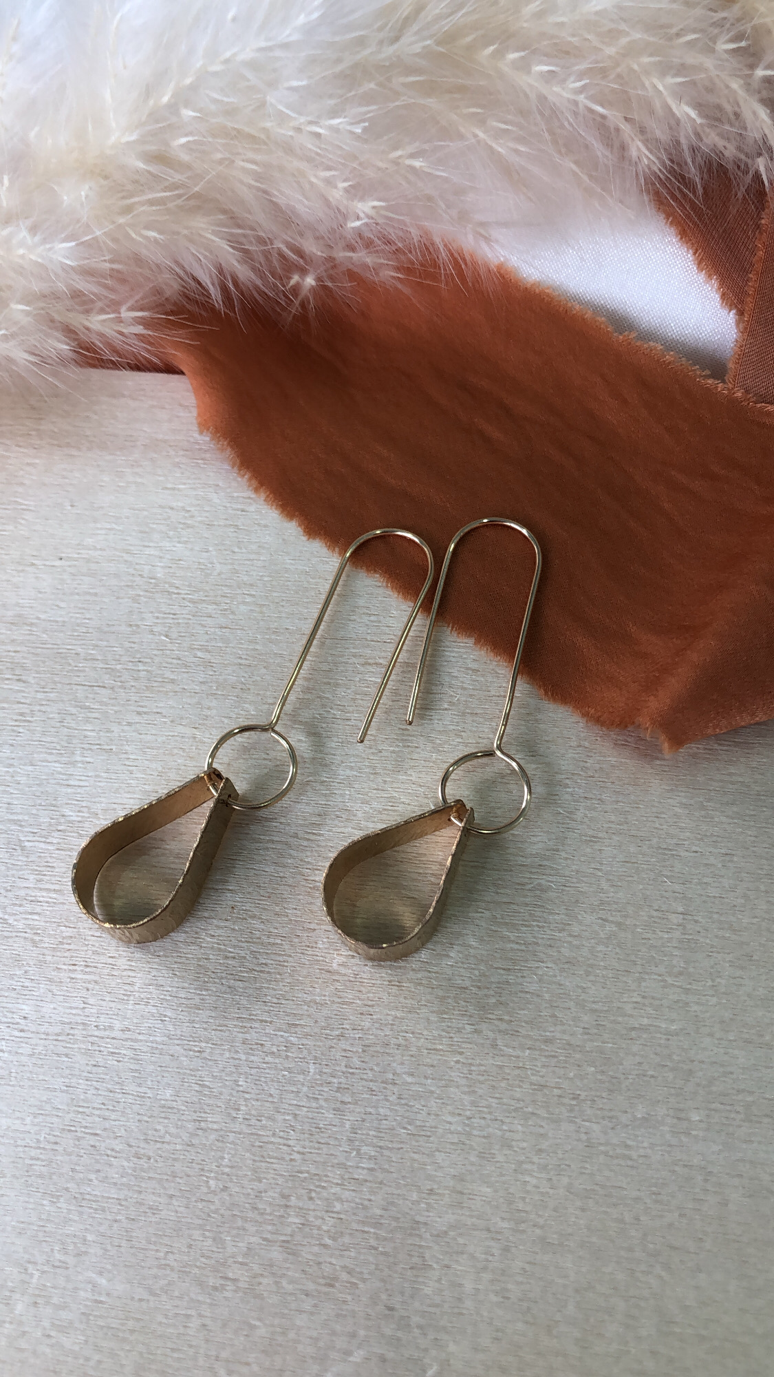 Pear D Earrings