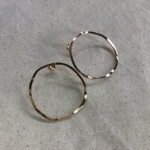 Flattened Hoop Studs
