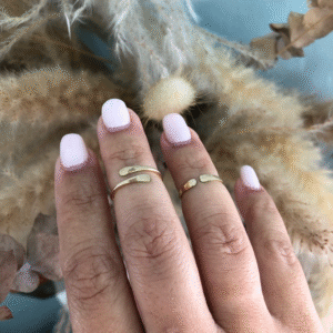 Cross Bubble Wrap Ring
