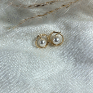 Floating Pearl Studs