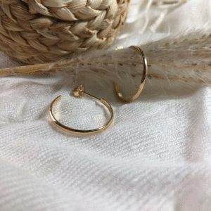 Half Round Demi Hoops