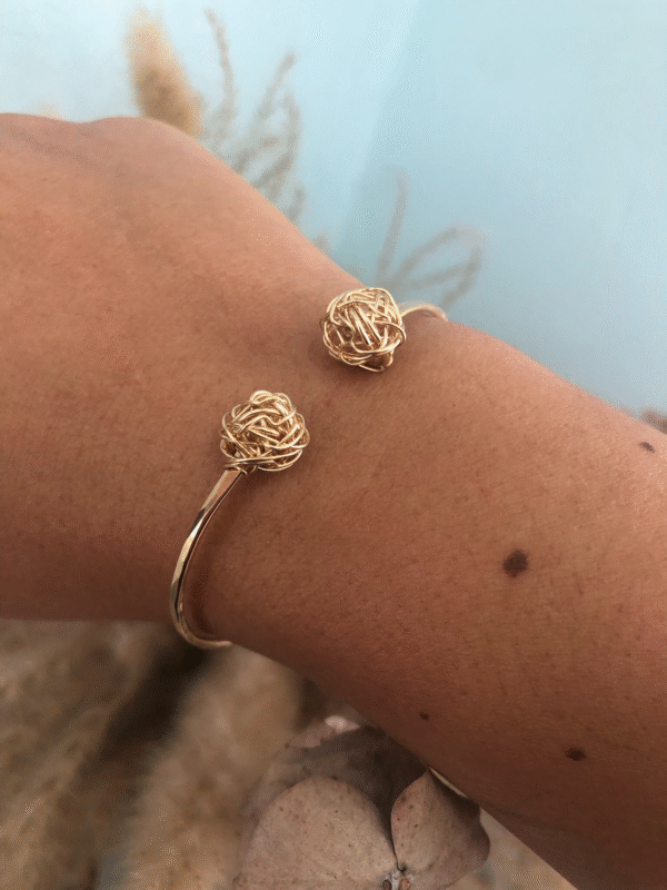 Wire Ball Cuff