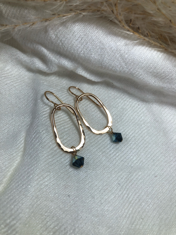 Oval Drop Earrings