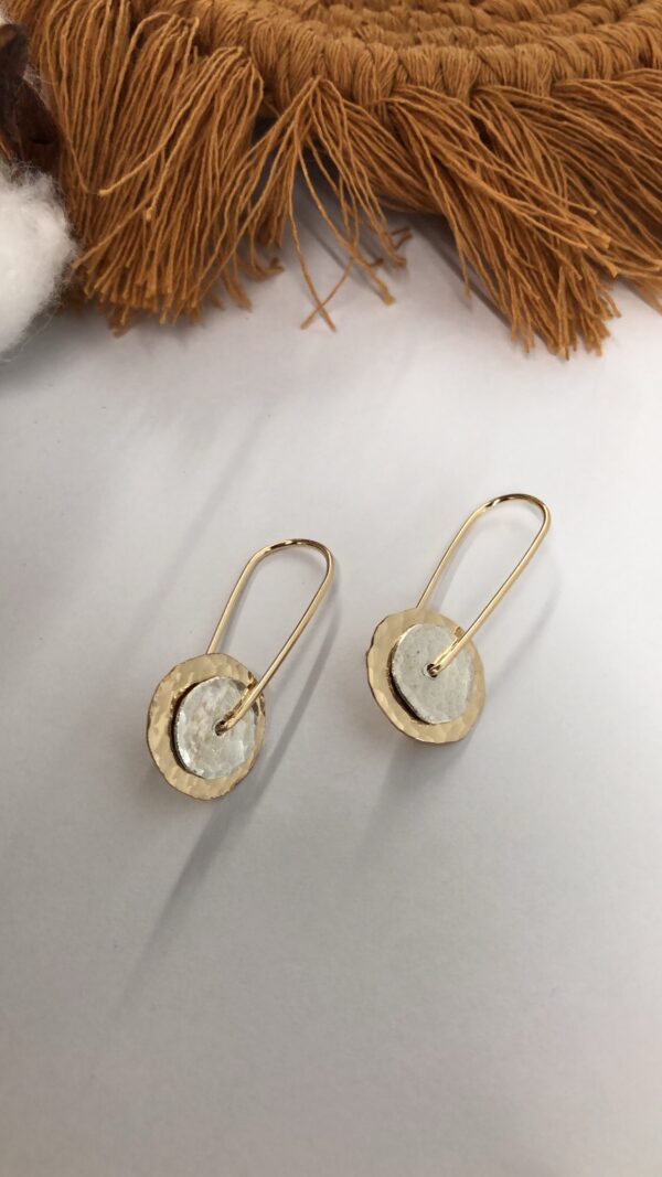 Double saucer earrings - Image 3