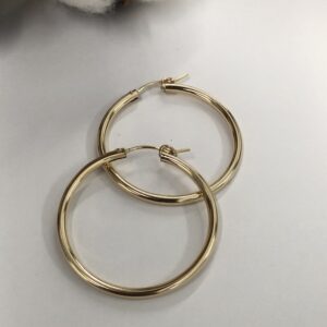 Gold filled hoops
