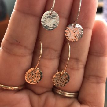 Disc earrings